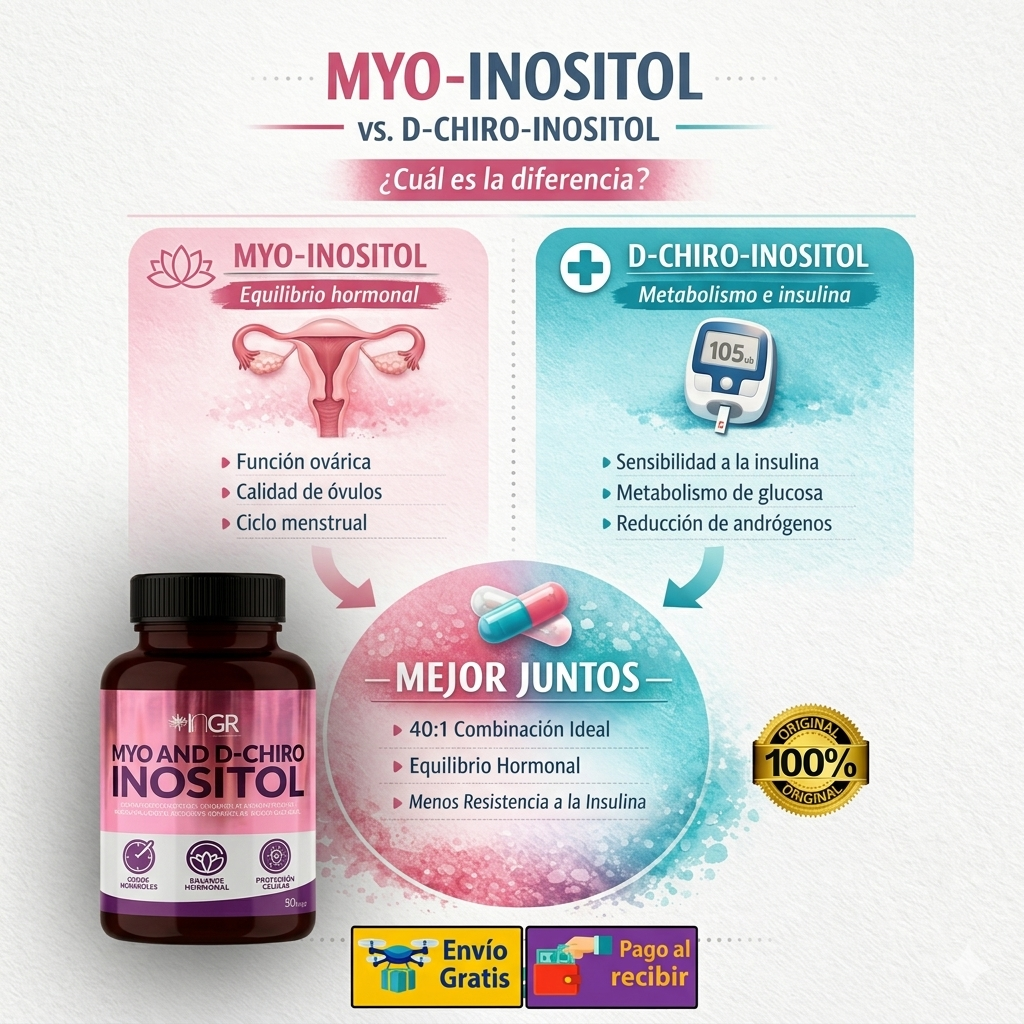 Inositol Complex 40:1 + Isoflavonas - Equilibrio Hormonal y Fertilidad